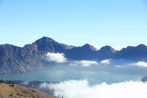 randonnée, Lombok, Rinjani, volcan